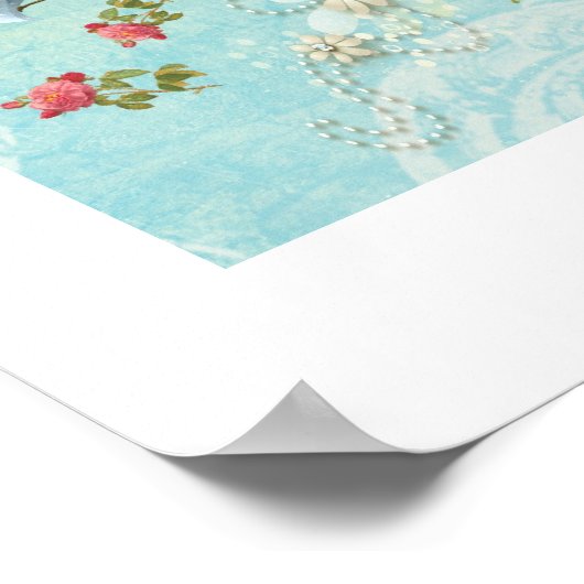 Alice im Wunderland Tee um vier Uhr Poster (Ecke)