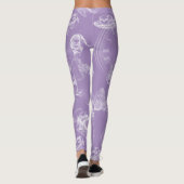 Alice im Wunderland-Tee-Zeit-Lavendel-Leggings Leggings (Rückseite)