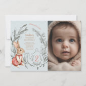 Alice im Wunderland Tee zum zweiten Geburtstag Einladung (Vorderseite)