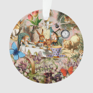 Alice im Wunderland-Teeparty-Charaktere Ornament