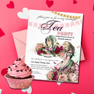 Alice im Wunderland-Teeparty-Einladung FÜR JEDE VE Flyer