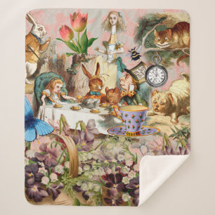 Alice im Wunderland Teeparty Kunst Sherpadecke