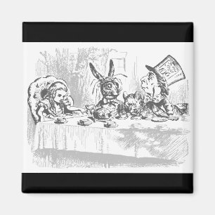 Alice im Wunderland-Teeparty-Magnet Magnet