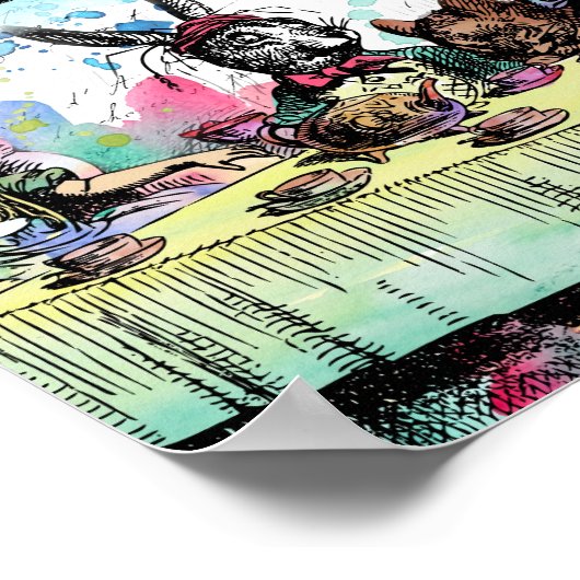 Alice im Wunderland - Teezeit Poster (Ecke)