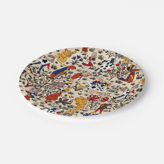 Alice im Wunderland Teller für kleine Papiere (Schrägansicht)