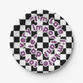 Alice im Wunderland-Teller - Weißes Kaninchen-Zita Pappteller (Vorderseite)