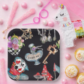 Alice im Wunderland Thema Black Paper Teller (Party)