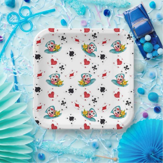 Alice im Wunderland Thema Black Paper Teller (Party)