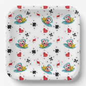 Alice im Wunderland Thema Black Paper Teller (Vorderseite)