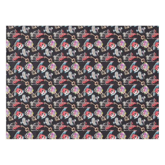 Alice im Wunderland Theme Tischdecke (Vorderseite (Horizontal))