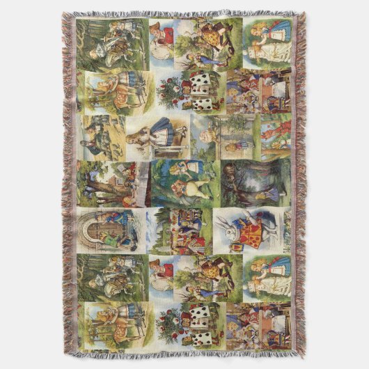 Alice im Wunderland Throwdecke Decke (Vorderseite Vertikal)