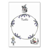 Alice im Wunderland Tischnummer (Vorderseite)