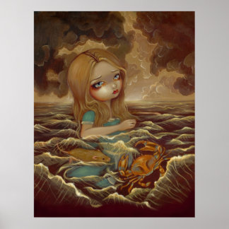 Alice im Wunderland - Tränenpool Kunstdrucken Poster