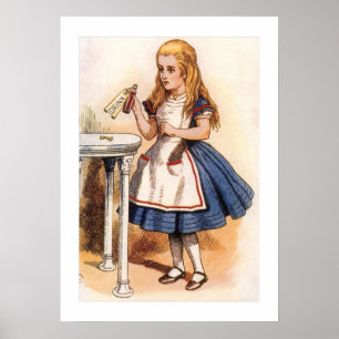 Alice im Wunderland Trinkpotion Poster