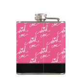 Alice im Wunderland trinkt mich warnen Flachmann (Rückseite)