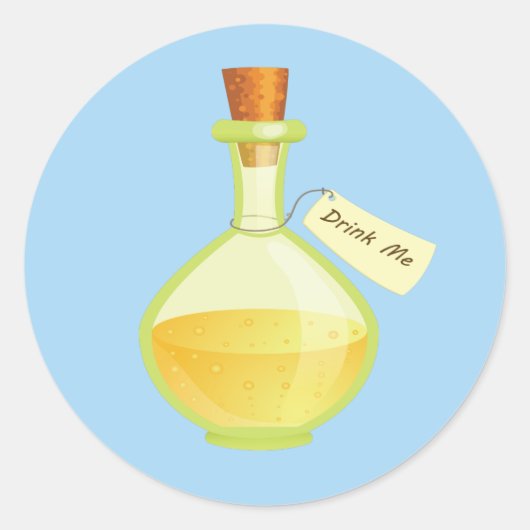 Alice im Wunderland trinkt mir Aufkleber (Vorderseite)