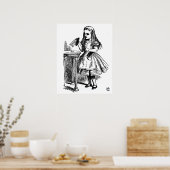 Alice im Wunderland trinkt mir große Leinwand Poster (Küche)