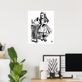 Alice im Wunderland trinkt mir große Leinwand Poster (Heimbüro)