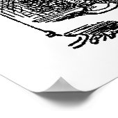 Alice im Wunderland trinkt mir große Leinwand Poster (Ecke)