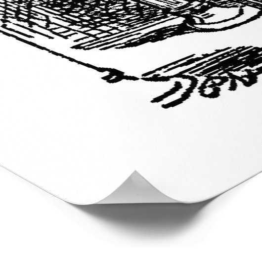 Alice im Wunderland trinkt mir große Leinwand Poster (Ecke)