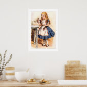 Alice im Wunderland Trinktrunk Poster (Küche)