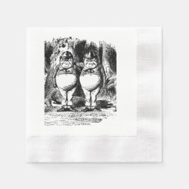Alice im Wunderland Tweedle Dee und Dum napkin Serviette