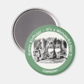 Alice im Wunderland Tweedledum & Tweedledeh Party Magnet (Vorderseite/Rückseite)