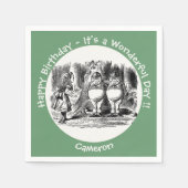 Alice im Wunderland Tweedledum & Tweedledeh Party Serviette (Vorderseite)