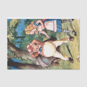 Alice im Wunderland TwiddleDee Dum Decoupage Seidenpapier