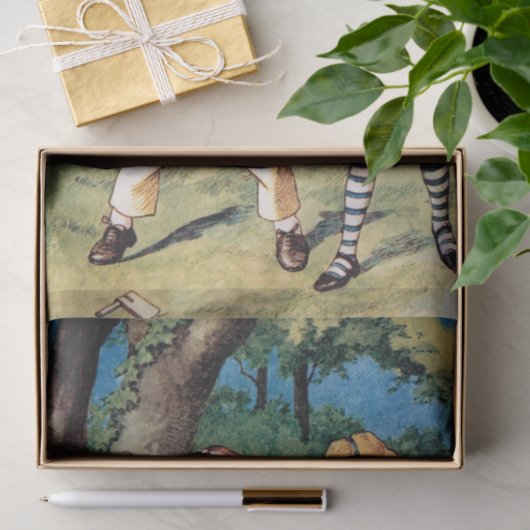 Alice im Wunderland TwiddleDee Dum Decoupage Seidenpapier (Geschenk)