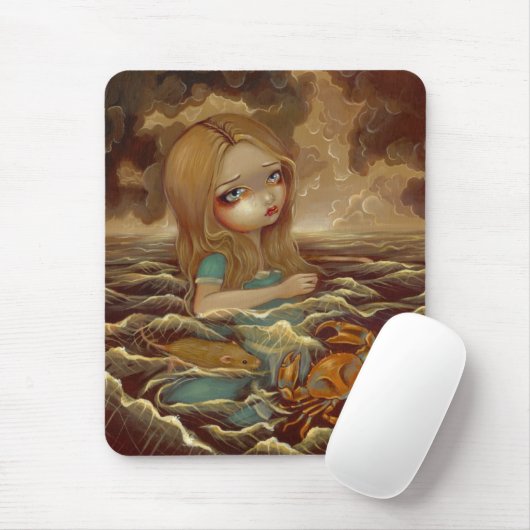 Alice im Wunderland u. das Pool der Risse Mousepad (Mit Mouse)