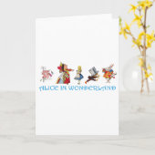 ALICE IM WUNDERLAND U. FREUNDE KARTE (Gelbe Blume)