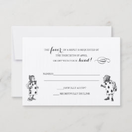 Alice im Wunderland-UAWG-Antwortkarte RSVP Karte
