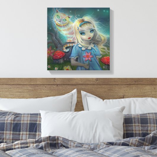 Alice im Wunderland überzogene Leinwand (Insitu (Schlafzimmer))