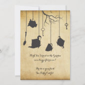 Alice im Wunderland Unbirthday Einladung (Rückseite)