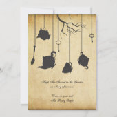 Alice im Wunderland Unbirthday Einladung (Rückseite)