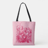 Alice im Wunderland und Blume Tasche (Rückseite)