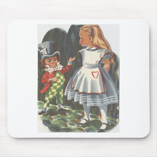 Alice im Wunderland und das Mad Hatter Mousepad (Vorne)