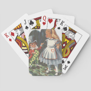 Alice im Wunderland und das Mad Hatter Spielkarten