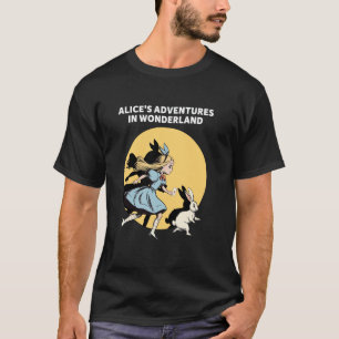 Alice im Wunderland und das weiße Kaninchen im Sp T-Shirt