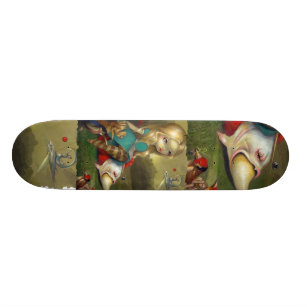 Alice im Wunderland und der Bosch Vögel SKATEBOARD