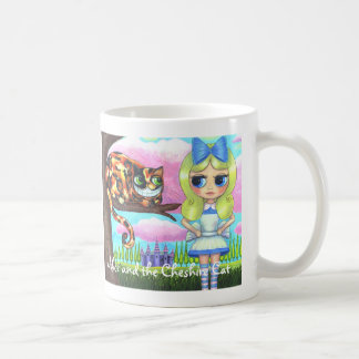 Alice im Wunderland und die Cheshire Cat Niedlich Kaffeetasse