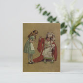 Alice im Wunderland und die Duchess und das Schwei Postkarte (Stehend Vorderseite)