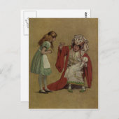 Alice im Wunderland und die Duchess und das Schwei Postkarte (Vorne/Hinten)