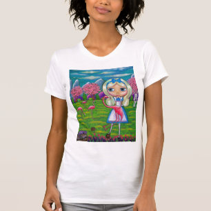 Alice im Wunderland und die Flamingos T-Shirt