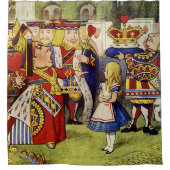 Alice im Wunderland und die Königin der Herzen Duschvorhang (Vorderseite)