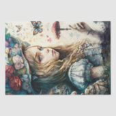 Alice im Wunderland und die Magischen Pilze Seidenpapier (Vorderseite)