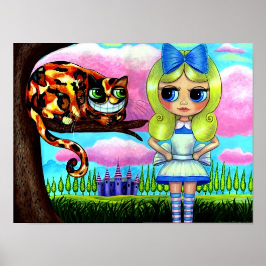Alice im Wunderland und die Niedliche Puppe der Ch Poster (Vorne)