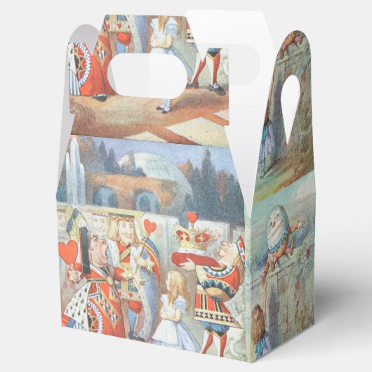 Alice im Wunderland und durch das Blickfeld Geschenkschachtel (Geöffnet)