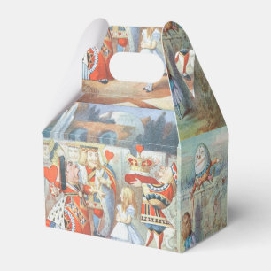 Alice im Wunderland und durch das Blickfeld Geschenkschachtel